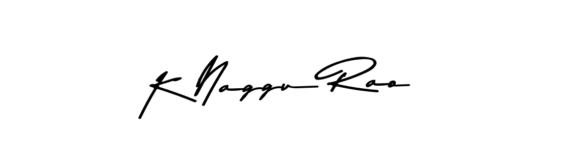 You should practise on your own different ways (Asem Kandis PERSONAL USE) to write your name (K Naggu Rao) in signature. don't let someone else do it for you. K Naggu Rao signature style 9 images and pictures png