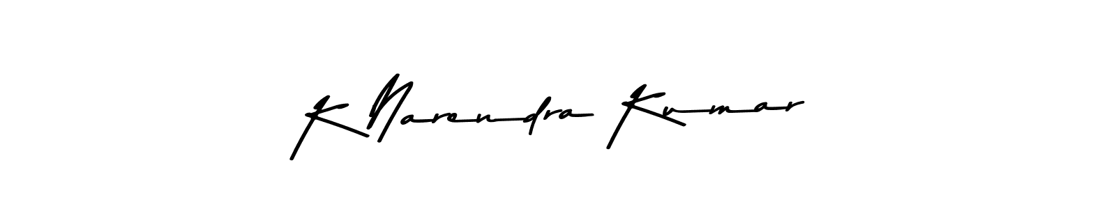 Asem Kandis PERSONAL USE is a professional signature style that is perfect for those who want to add a touch of class to their signature. It is also a great choice for those who want to make their signature more unique. Get K Narendra Kumar name to fancy signature for free. K Narendra Kumar signature style 9 images and pictures png