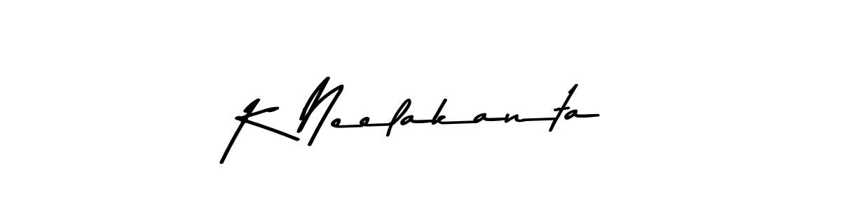 Use a signature maker to create a handwritten signature online. With this signature software, you can design (Asem Kandis PERSONAL USE) your own signature for name K Neelakanta. K Neelakanta signature style 9 images and pictures png