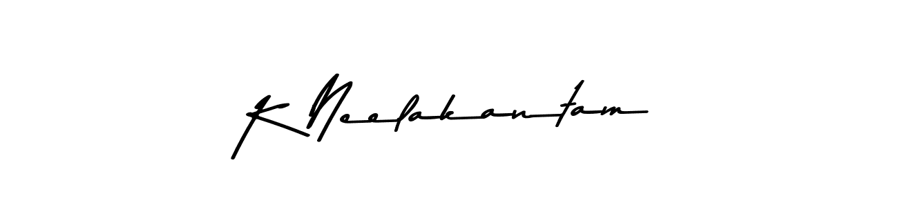 K Neelakantam stylish signature style. Best Handwritten Sign (Asem Kandis PERSONAL USE) for my name. Handwritten Signature Collection Ideas for my name K Neelakantam. K Neelakantam signature style 9 images and pictures png