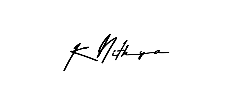 Also we have K Nithya name is the best signature style. Create professional handwritten signature collection using Asem Kandis PERSONAL USE autograph style. K Nithya signature style 9 images and pictures png