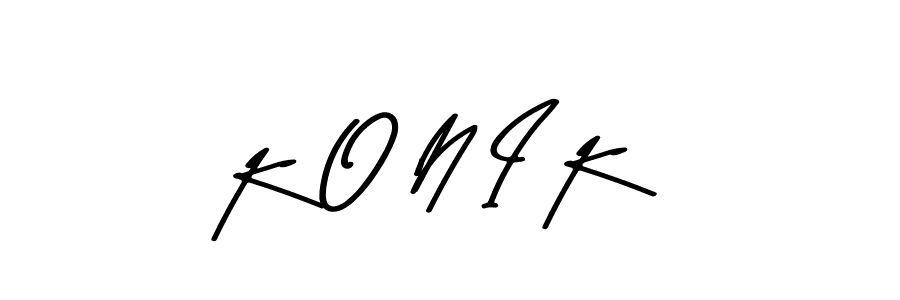 Use a signature maker to create a handwritten signature online. With this signature software, you can design (Asem Kandis PERSONAL USE) your own signature for name K O N I K. K O N I K signature style 9 images and pictures png