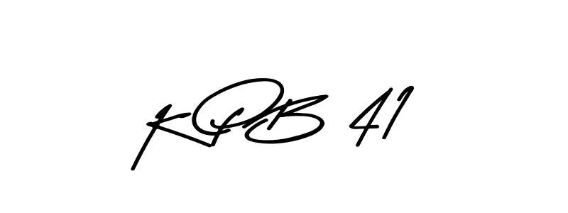 Asem Kandis PERSONAL USE is a professional signature style that is perfect for those who want to add a touch of class to their signature. It is also a great choice for those who want to make their signature more unique. Get K P B 41 name to fancy signature for free. K P B 41 signature style 9 images and pictures png