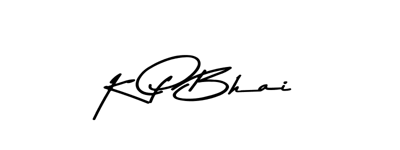 K P Bhai stylish signature style. Best Handwritten Sign (Asem Kandis PERSONAL USE) for my name. Handwritten Signature Collection Ideas for my name K P Bhai. K P Bhai signature style 9 images and pictures png