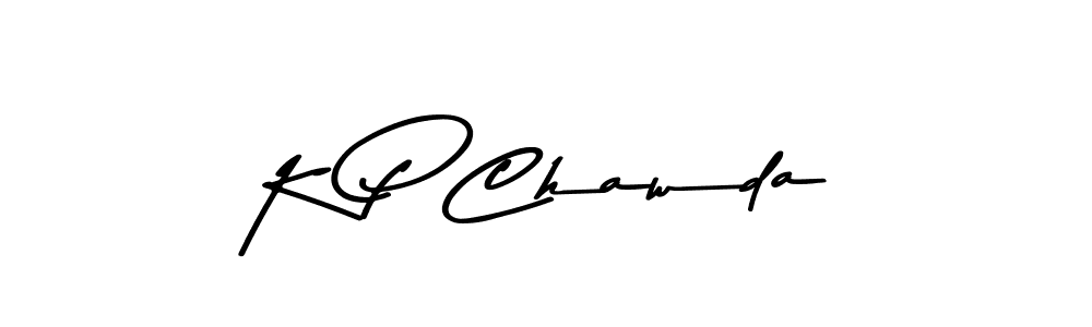 K P Chawda stylish signature style. Best Handwritten Sign (Asem Kandis PERSONAL USE) for my name. Handwritten Signature Collection Ideas for my name K P Chawda. K P Chawda signature style 9 images and pictures png
