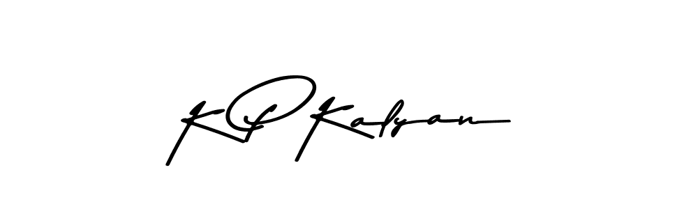 K P Kalyan stylish signature style. Best Handwritten Sign (Asem Kandis PERSONAL USE) for my name. Handwritten Signature Collection Ideas for my name K P Kalyan. K P Kalyan signature style 9 images and pictures png