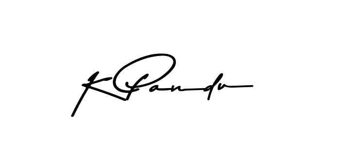 Use a signature maker to create a handwritten signature online. With this signature software, you can design (Asem Kandis PERSONAL USE) your own signature for name K Pandu. K Pandu signature style 9 images and pictures png