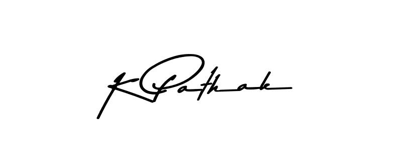 How to make K Pathak signature? Asem Kandis PERSONAL USE is a professional autograph style. Create handwritten signature for K Pathak name. K Pathak signature style 9 images and pictures png