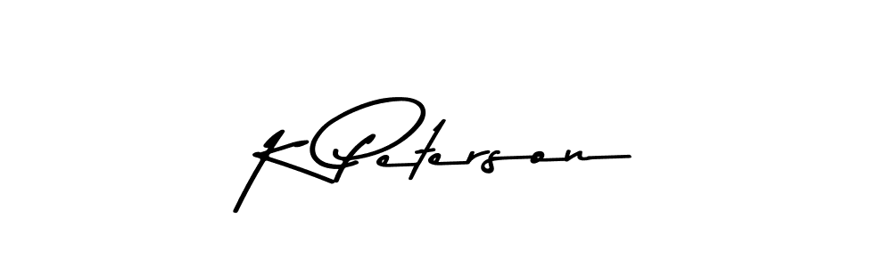 Similarly Asem Kandis PERSONAL USE is the best handwritten signature design. Signature creator online .You can use it as an online autograph creator for name K Peterson. K Peterson signature style 9 images and pictures png