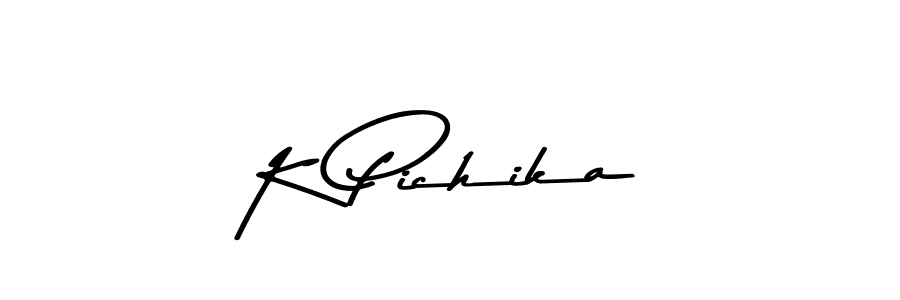 Also we have K Pichika name is the best signature style. Create professional handwritten signature collection using Asem Kandis PERSONAL USE autograph style. K Pichika signature style 9 images and pictures png