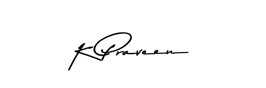 K Praveen stylish signature style. Best Handwritten Sign (Asem Kandis PERSONAL USE) for my name. Handwritten Signature Collection Ideas for my name K Praveen. K Praveen signature style 9 images and pictures png