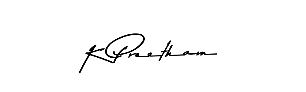 Also You can easily find your signature by using the search form. We will create K Preetham name handwritten signature images for you free of cost using Asem Kandis PERSONAL USE sign style. K Preetham signature style 9 images and pictures png