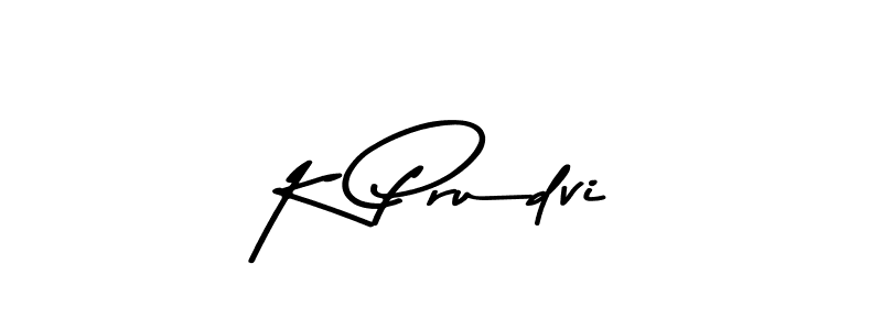 You should practise on your own different ways (Asem Kandis PERSONAL USE) to write your name (K Prudvi) in signature. don't let someone else do it for you. K Prudvi signature style 9 images and pictures png