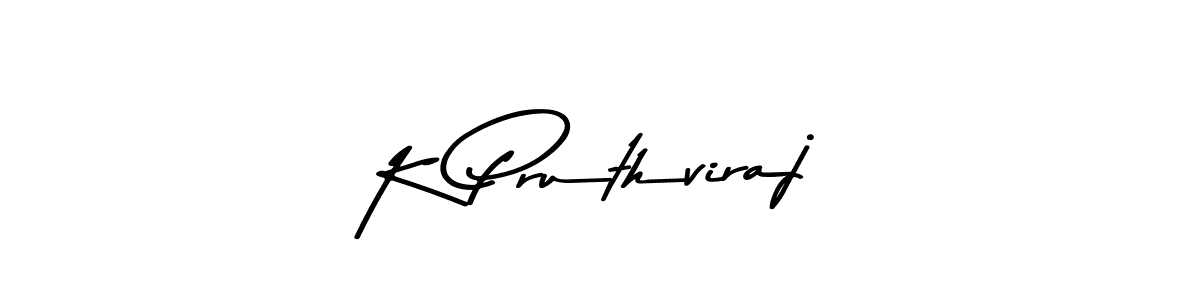 You should practise on your own different ways (Asem Kandis PERSONAL USE) to write your name (K Pruthviraj) in signature. don't let someone else do it for you. K Pruthviraj signature style 9 images and pictures png