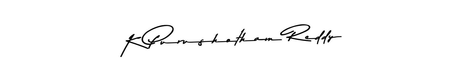 Use a signature maker to create a handwritten signature online. With this signature software, you can design (Asem Kandis PERSONAL USE) your own signature for name K Purushotham Reddy. K Purushotham Reddy signature style 9 images and pictures png