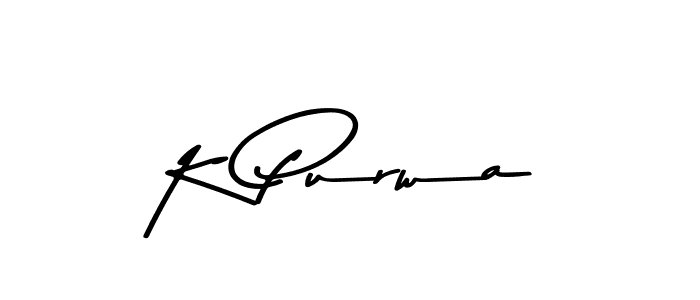 Make a beautiful signature design for name K Purwa. With this signature (Asem Kandis PERSONAL USE) style, you can create a handwritten signature for free. K Purwa signature style 9 images and pictures png