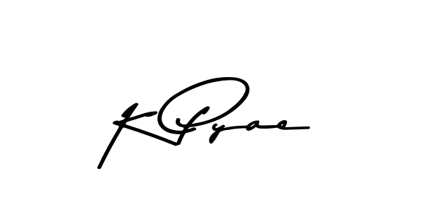 Make a beautiful signature design for name K Pyae. With this signature (Asem Kandis PERSONAL USE) style, you can create a handwritten signature for free. K Pyae signature style 9 images and pictures png