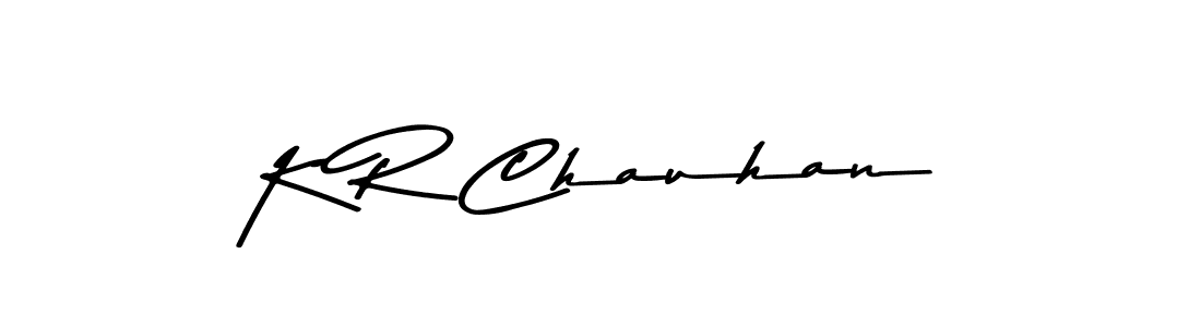Create a beautiful signature design for name K R Chauhan. With this signature (Asem Kandis PERSONAL USE) fonts, you can make a handwritten signature for free. K R Chauhan signature style 9 images and pictures png