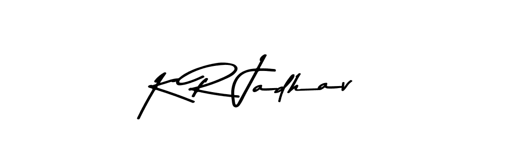 if you are searching for the best signature style for your name K R Jadhav. so please give up your signature search. here we have designed multiple signature styles  using Asem Kandis PERSONAL USE. K R Jadhav signature style 9 images and pictures png