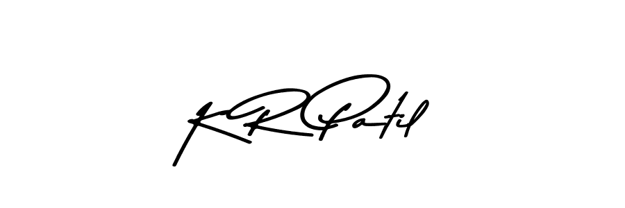 Make a beautiful signature design for name K R Patil. With this signature (Asem Kandis PERSONAL USE) style, you can create a handwritten signature for free. K R Patil signature style 9 images and pictures png