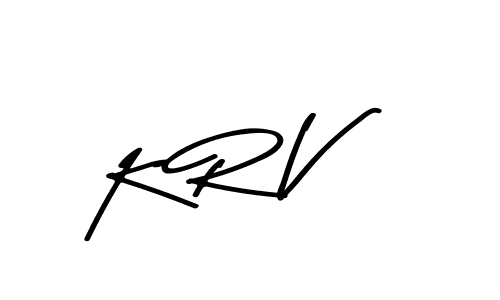 Create a beautiful signature design for name K R V. With this signature (Asem Kandis PERSONAL USE) fonts, you can make a handwritten signature for free. K R V signature style 9 images and pictures png