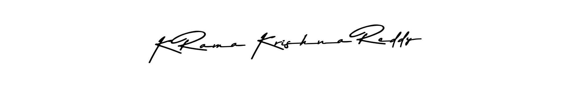 The best way (Asem Kandis PERSONAL USE) to make a short signature is to pick only two or three words in your name. The name K Rama Krishna Reddy include a total of six letters. For converting this name. K Rama Krishna Reddy signature style 9 images and pictures png