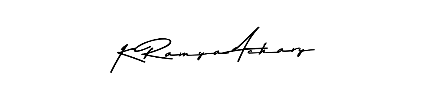 Make a beautiful signature design for name K Ramya Achary. Use this online signature maker to create a handwritten signature for free. K Ramya Achary signature style 9 images and pictures png