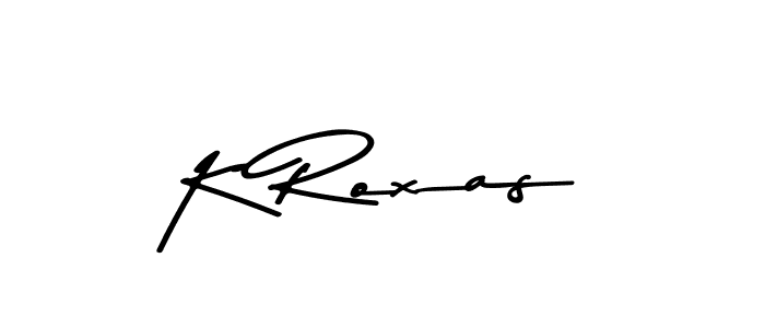 Create a beautiful signature design for name K Roxas. With this signature (Asem Kandis PERSONAL USE) fonts, you can make a handwritten signature for free. K Roxas signature style 9 images and pictures png
