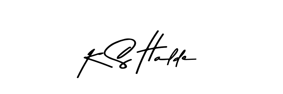 Similarly Asem Kandis PERSONAL USE is the best handwritten signature design. Signature creator online .You can use it as an online autograph creator for name K S Halde. K S Halde signature style 9 images and pictures png
