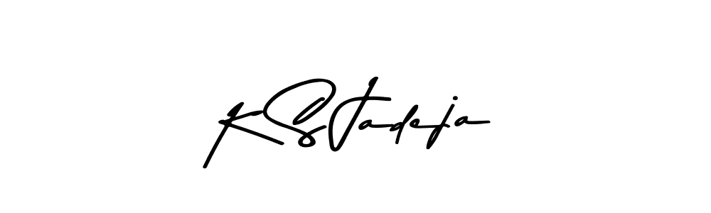 Use a signature maker to create a handwritten signature online. With this signature software, you can design (Asem Kandis PERSONAL USE) your own signature for name K S Jadeja. K S Jadeja signature style 9 images and pictures png