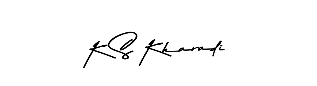 Make a beautiful signature design for name K S Kharadi. Use this online signature maker to create a handwritten signature for free. K S Kharadi signature style 9 images and pictures png