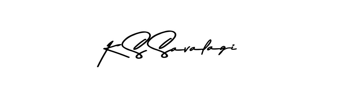 K S Savalagi stylish signature style. Best Handwritten Sign (Asem Kandis PERSONAL USE) for my name. Handwritten Signature Collection Ideas for my name K S Savalagi. K S Savalagi signature style 9 images and pictures png