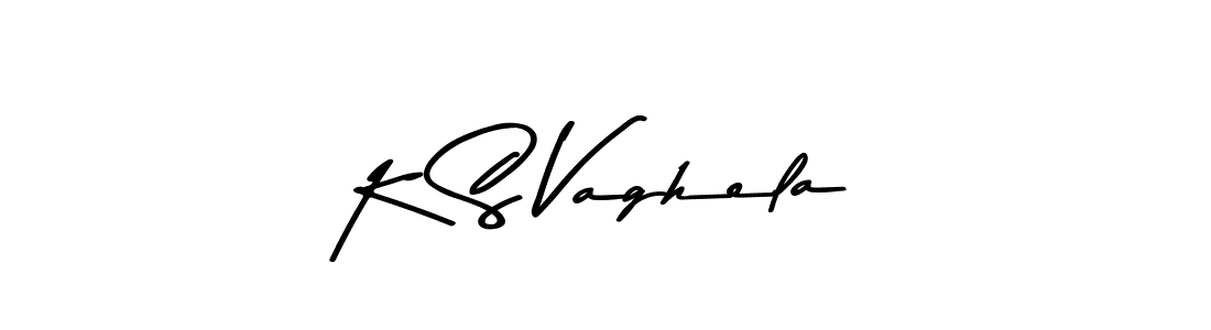 K S Vaghela stylish signature style. Best Handwritten Sign (Asem Kandis PERSONAL USE) for my name. Handwritten Signature Collection Ideas for my name K S Vaghela. K S Vaghela signature style 9 images and pictures png