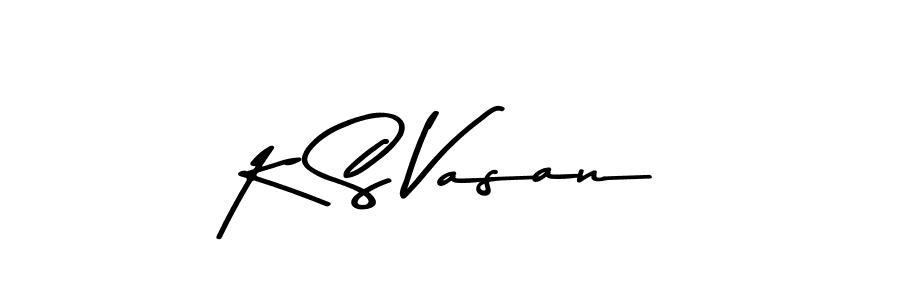 Also we have K S Vasan name is the best signature style. Create professional handwritten signature collection using Asem Kandis PERSONAL USE autograph style. K S Vasan signature style 9 images and pictures png