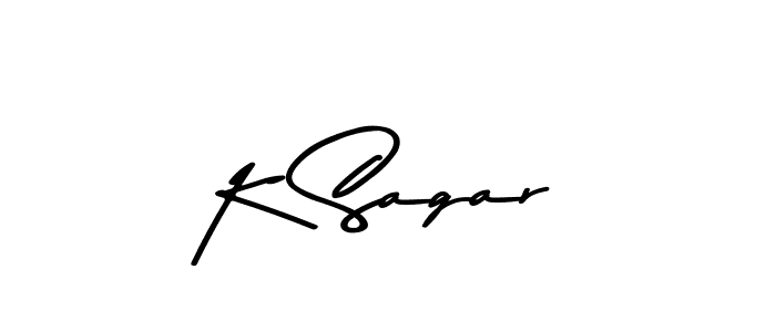 How to make K Sagar signature? Asem Kandis PERSONAL USE is a professional autograph style. Create handwritten signature for K Sagar name. K Sagar signature style 9 images and pictures png