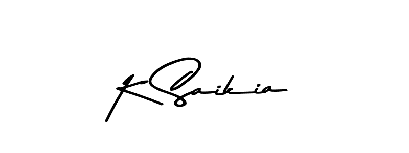 Asem Kandis PERSONAL USE is a professional signature style that is perfect for those who want to add a touch of class to their signature. It is also a great choice for those who want to make their signature more unique. Get K Saikia name to fancy signature for free. K Saikia signature style 9 images and pictures png