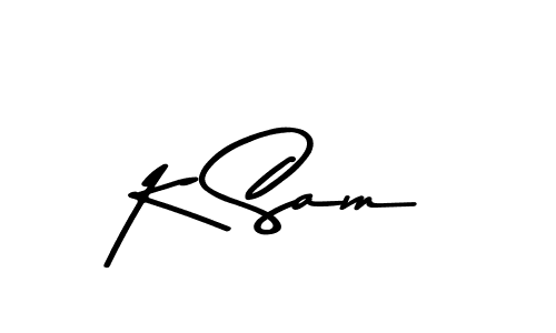 K Sam stylish signature style. Best Handwritten Sign (Asem Kandis PERSONAL USE) for my name. Handwritten Signature Collection Ideas for my name K Sam. K Sam signature style 9 images and pictures png