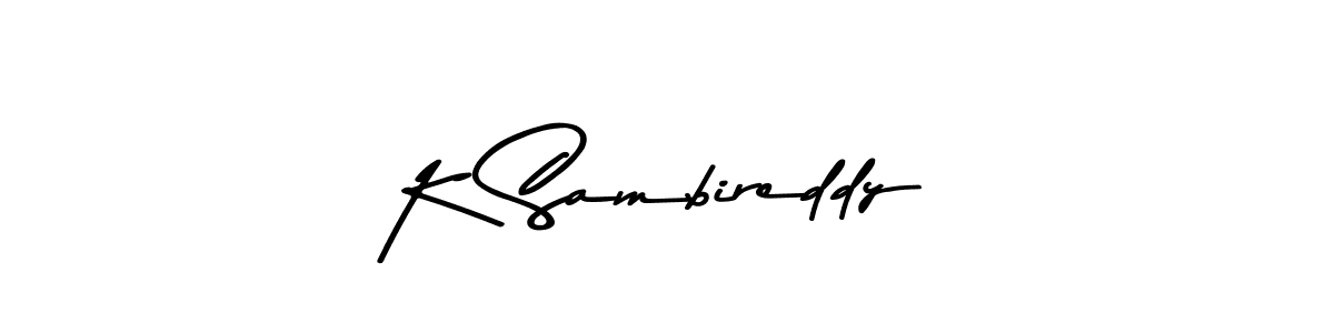 Make a beautiful signature design for name K Sambireddy. Use this online signature maker to create a handwritten signature for free. K Sambireddy signature style 9 images and pictures png