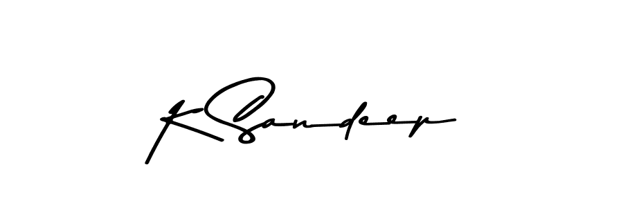Also we have K Sandeep name is the best signature style. Create professional handwritten signature collection using Asem Kandis PERSONAL USE autograph style. K Sandeep signature style 9 images and pictures png