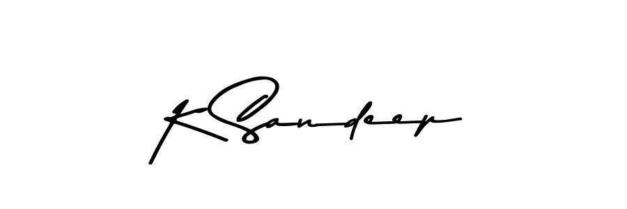 Also we have K Sandeep name is the best signature style. Create professional handwritten signature collection using Asem Kandis PERSONAL USE autograph style. K Sandeep signature style 9 images and pictures png