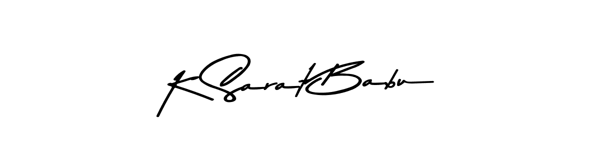 Asem Kandis PERSONAL USE is a professional signature style that is perfect for those who want to add a touch of class to their signature. It is also a great choice for those who want to make their signature more unique. Get K Sarat Babu name to fancy signature for free. K Sarat Babu signature style 9 images and pictures png