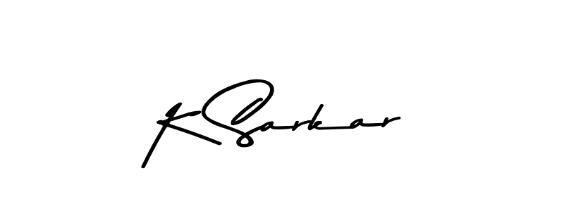 K Sarkar stylish signature style. Best Handwritten Sign (Asem Kandis PERSONAL USE) for my name. Handwritten Signature Collection Ideas for my name K Sarkar. K Sarkar signature style 9 images and pictures png