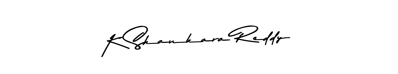 The best way (Asem Kandis PERSONAL USE) to make a short signature is to pick only two or three words in your name. The name K Shankara Reddy include a total of six letters. For converting this name. K Shankara Reddy signature style 9 images and pictures png