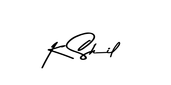 How to make K Shil signature? Asem Kandis PERSONAL USE is a professional autograph style. Create handwritten signature for K Shil name. K Shil signature style 9 images and pictures png