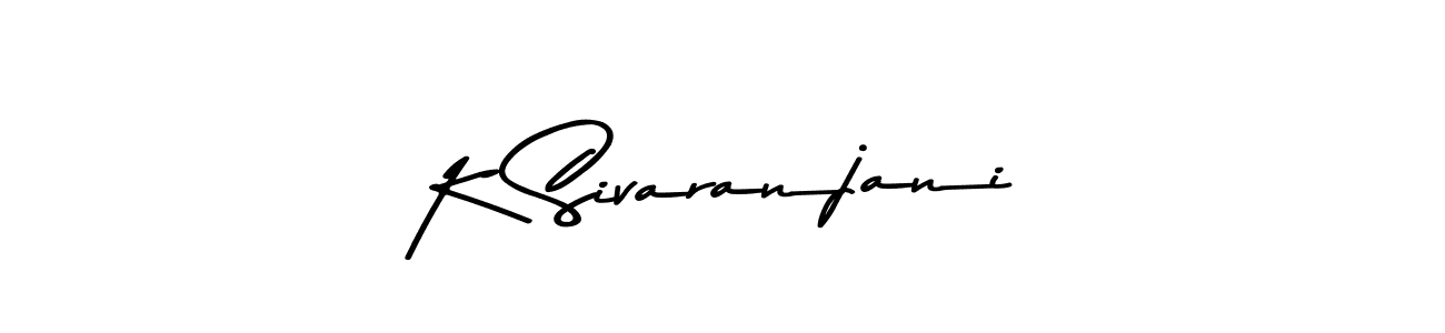 You should practise on your own different ways (Asem Kandis PERSONAL USE) to write your name (K Sivaranjani) in signature. don't let someone else do it for you. K Sivaranjani signature style 9 images and pictures png