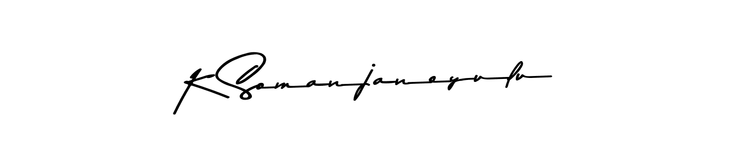 if you are searching for the best signature style for your name K Somanjaneyulu. so please give up your signature search. here we have designed multiple signature styles  using Asem Kandis PERSONAL USE. K Somanjaneyulu signature style 9 images and pictures png
