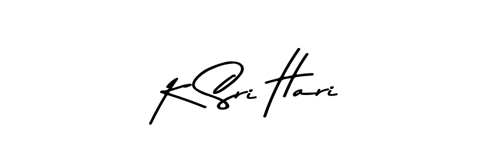 The best way (Asem Kandis PERSONAL USE) to make a short signature is to pick only two or three words in your name. The name K Sri Hari include a total of six letters. For converting this name. K Sri Hari signature style 9 images and pictures png