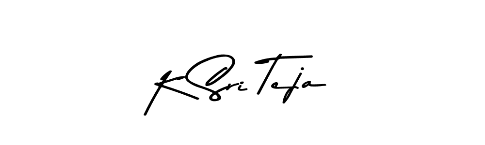 The best way (Asem Kandis PERSONAL USE) to make a short signature is to pick only two or three words in your name. The name K Sri Teja include a total of six letters. For converting this name. K Sri Teja signature style 9 images and pictures png