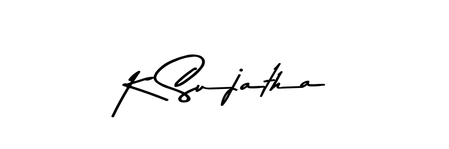 K Sujatha stylish signature style. Best Handwritten Sign (Asem Kandis PERSONAL USE) for my name. Handwritten Signature Collection Ideas for my name K Sujatha. K Sujatha signature style 9 images and pictures png