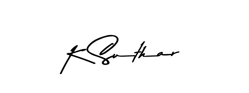 if you are searching for the best signature style for your name K Suthar. so please give up your signature search. here we have designed multiple signature styles  using Asem Kandis PERSONAL USE. K Suthar signature style 9 images and pictures png